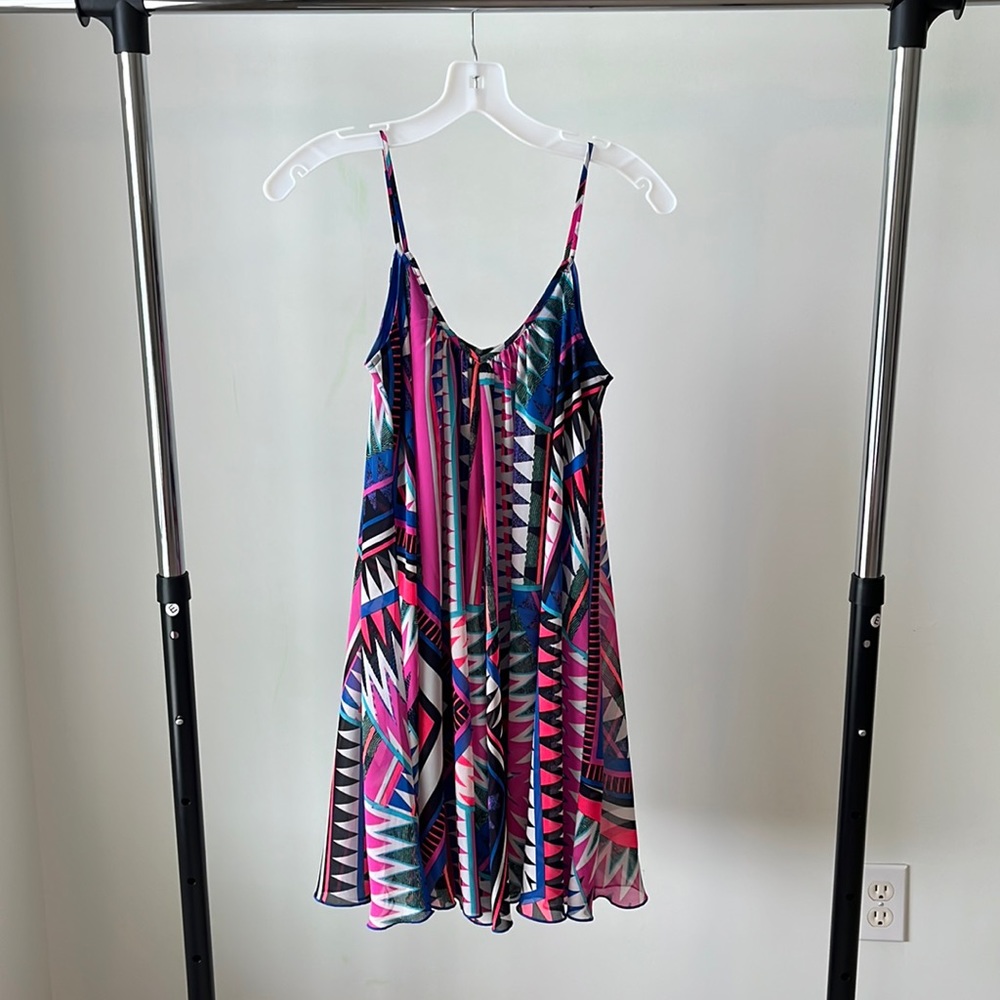 Express Spaghetti Strap Dress Geometric Design size XS